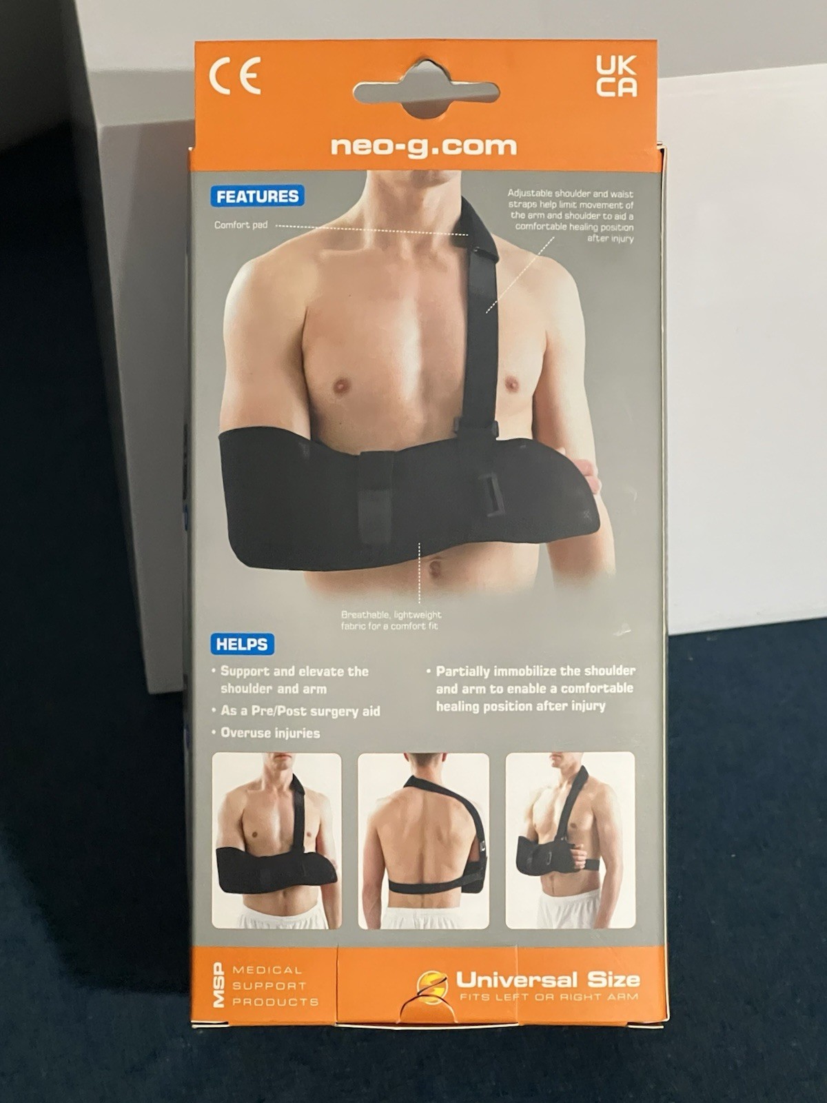 Neo G Airflow Breathable Arm Sling Universal Size New In Box