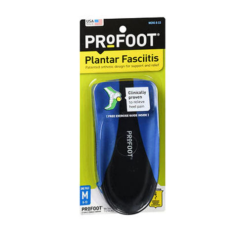 Plantar Fasciitis Insoles Medium 8-13 1 Pair