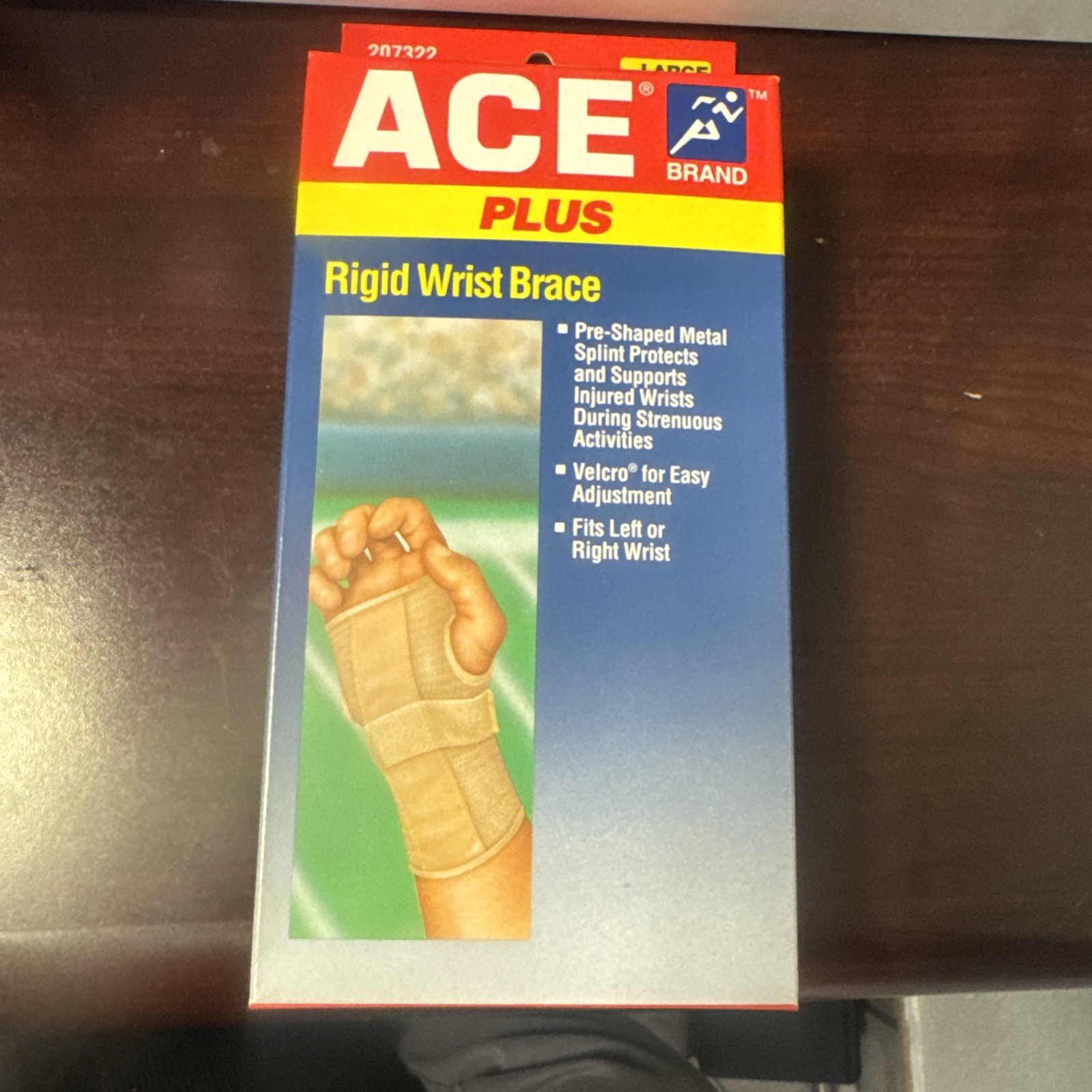 ACE 207322 Wrist Brace – Large fits wrist 7½” to 8½” – Rigid Splint – New