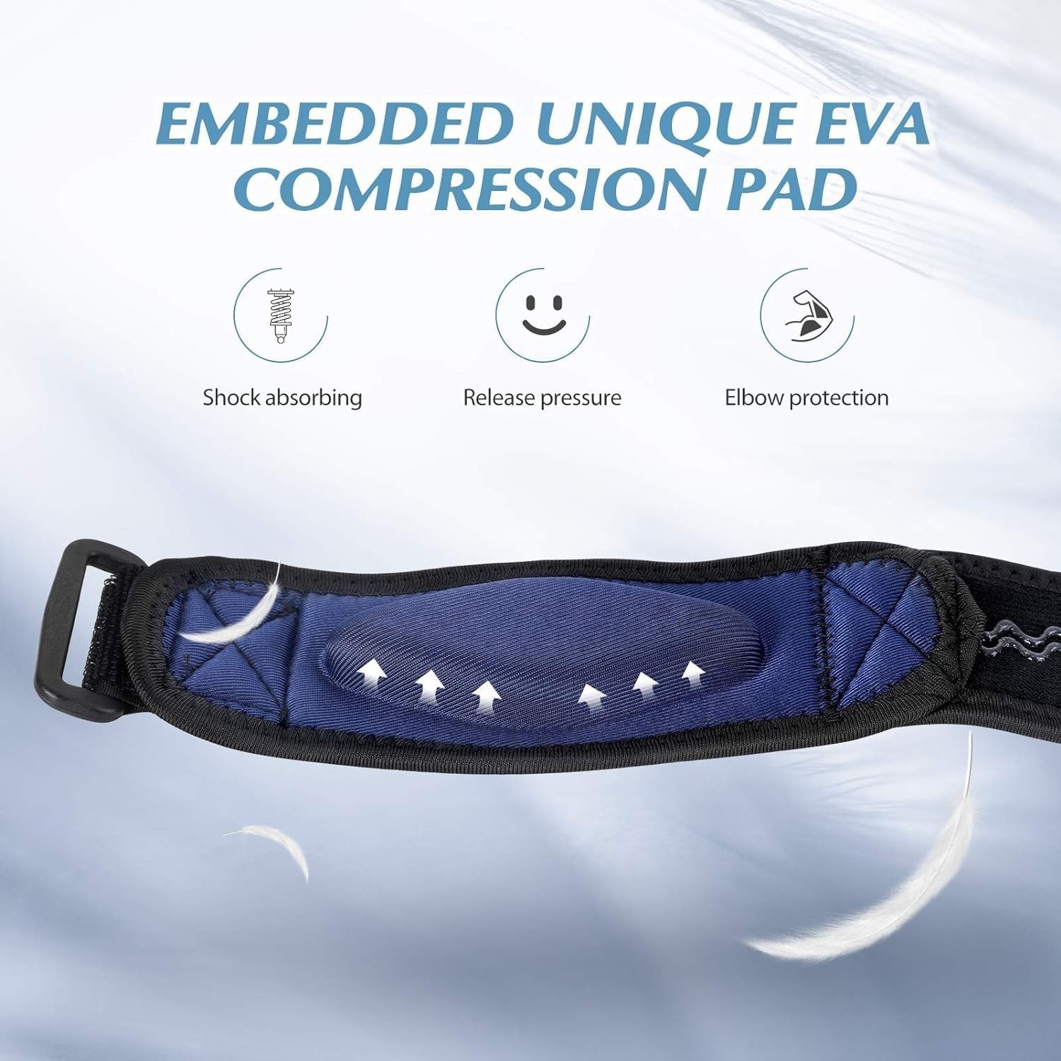 2 Pcs Lightweight Elbow Brace for Tendonitis & Sports – Non-Slip Comfort