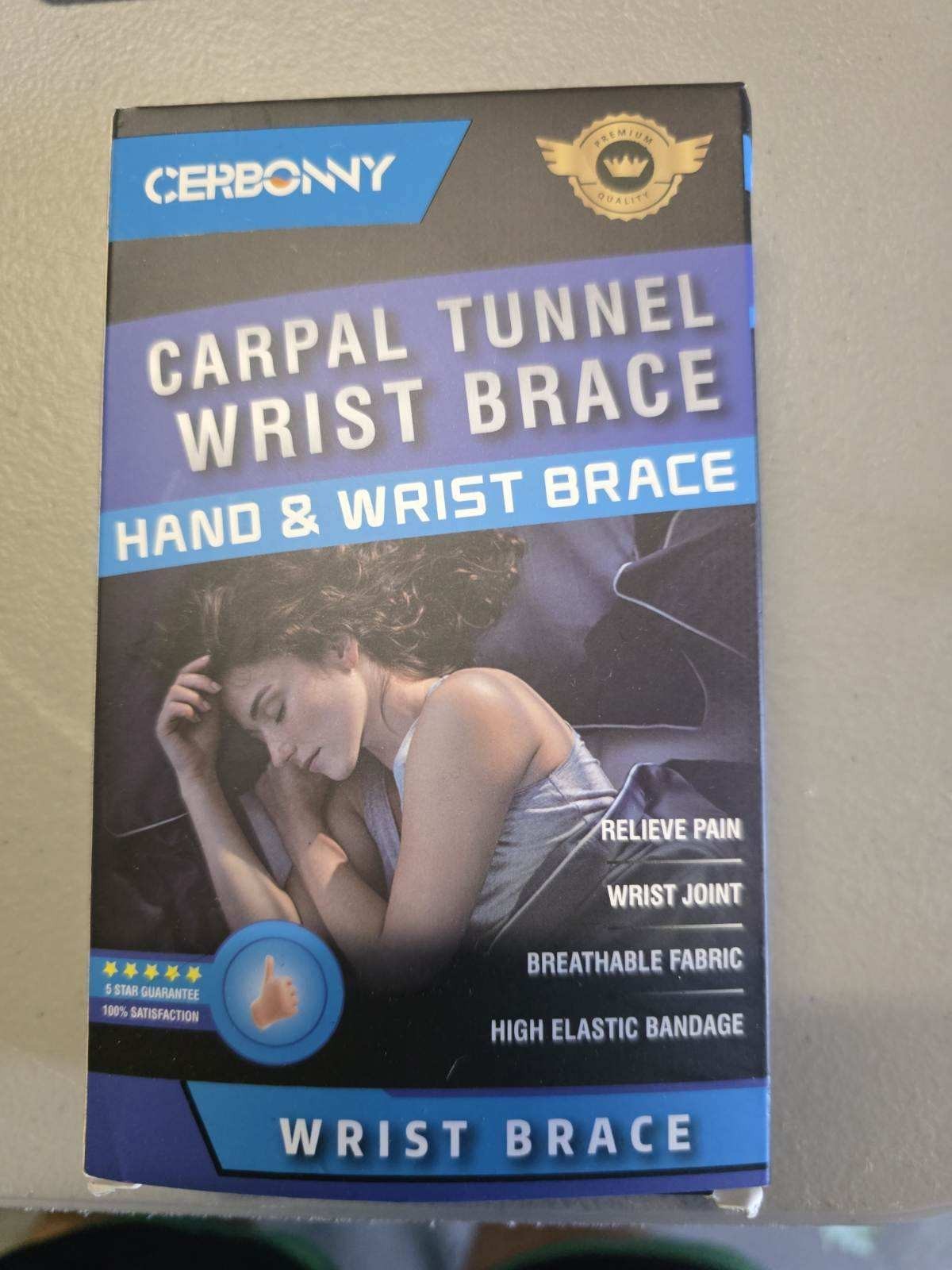 Carpal Tunnel Wrist Brace,1Pack Wrist Support Brace Adjustable Wrist Strap Re…