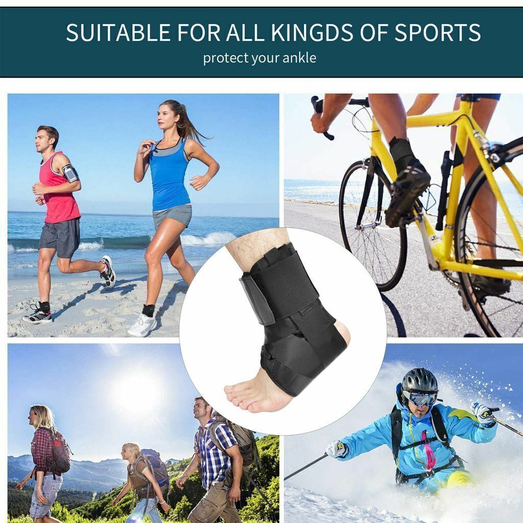 Ankle Brace Support Compression Stabilizer Foot Lace Up Wrap Pain Relief 2025