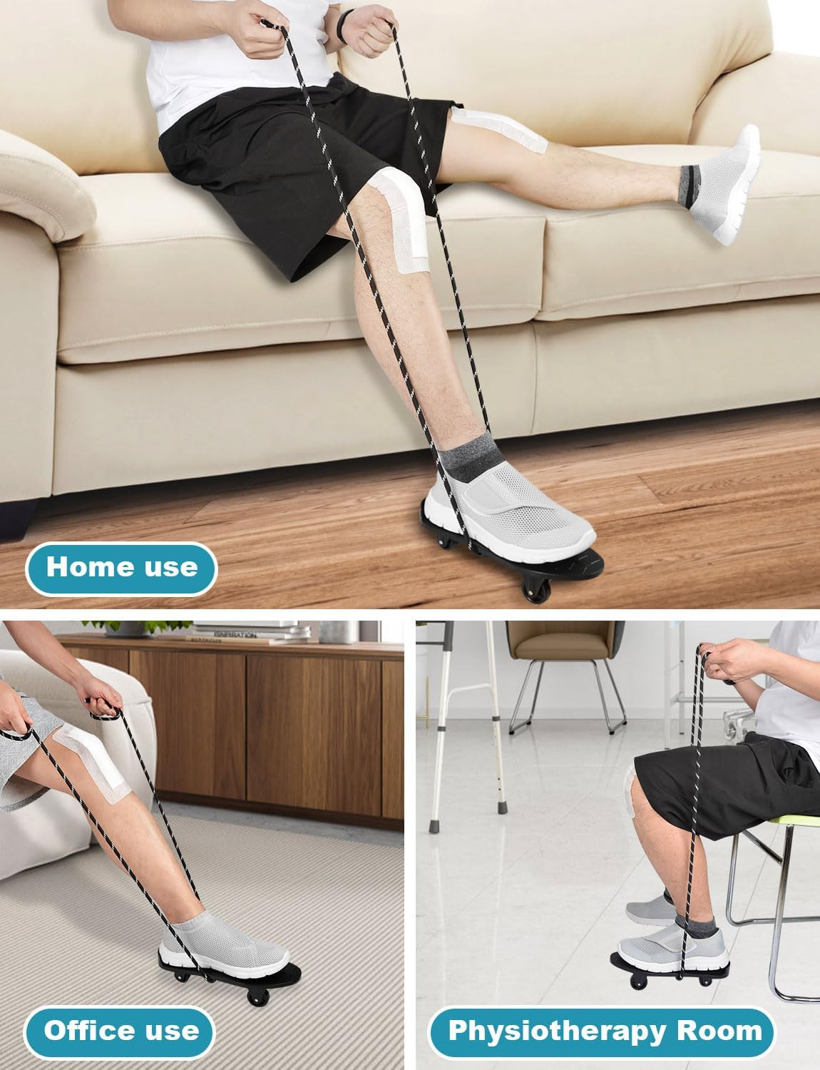 Lamborsafe Knee Glide for Knee Replacement Recovery Aids Kit Knee Therapy Exerci