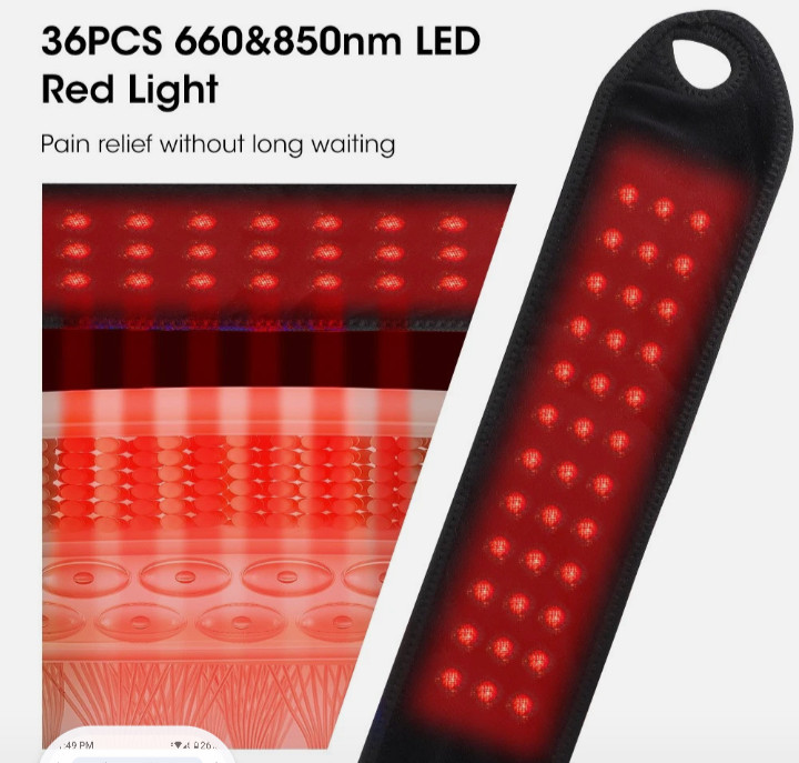 Heated Infrared Red Light Hand Wrist Arm Foot Knee Massager Cordless Pain Relief