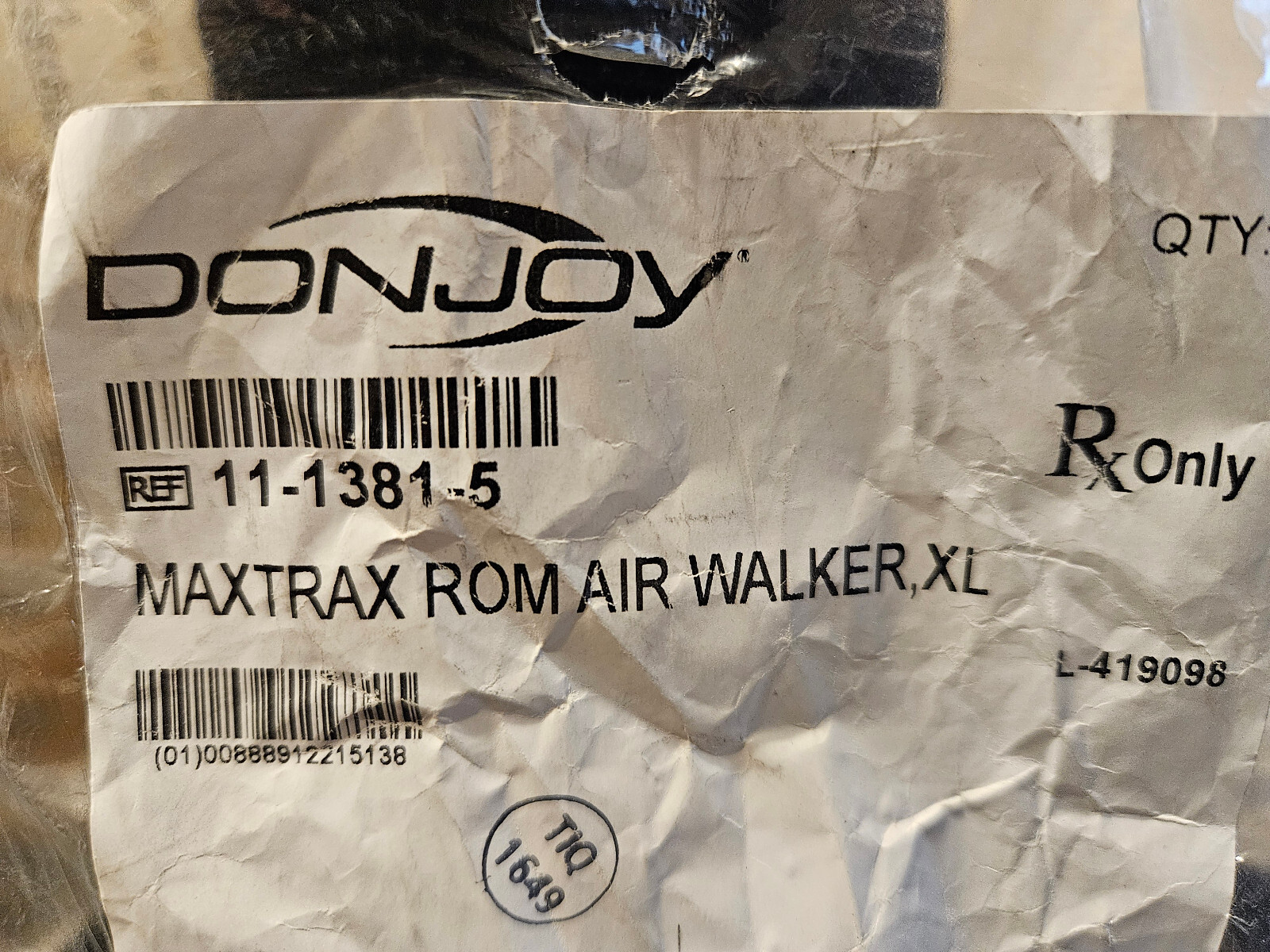 Ankle Walker Boot Maxtrax Air ROM Walking Foot Broken Leg Brace 11-1381-5 XL