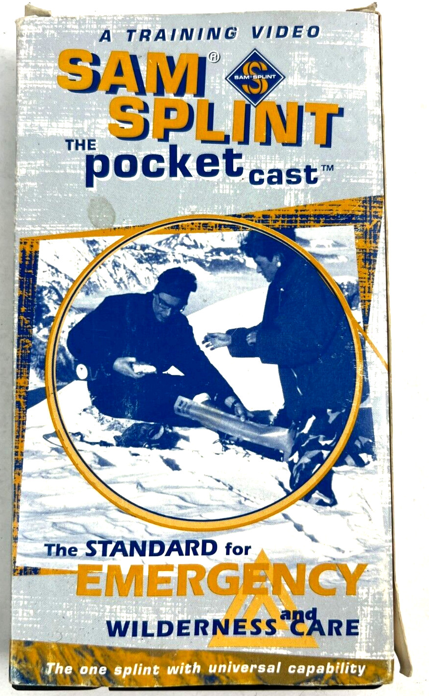 Vintage VHS 1997 SAM SPLINT TRAINING VIDEO The Pocket Cast Emergency Care