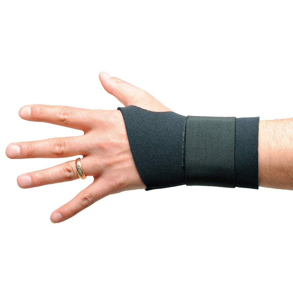CONDOR 1AGH1 Wrist Support,L,Ambidextrous,Black 1AGH1