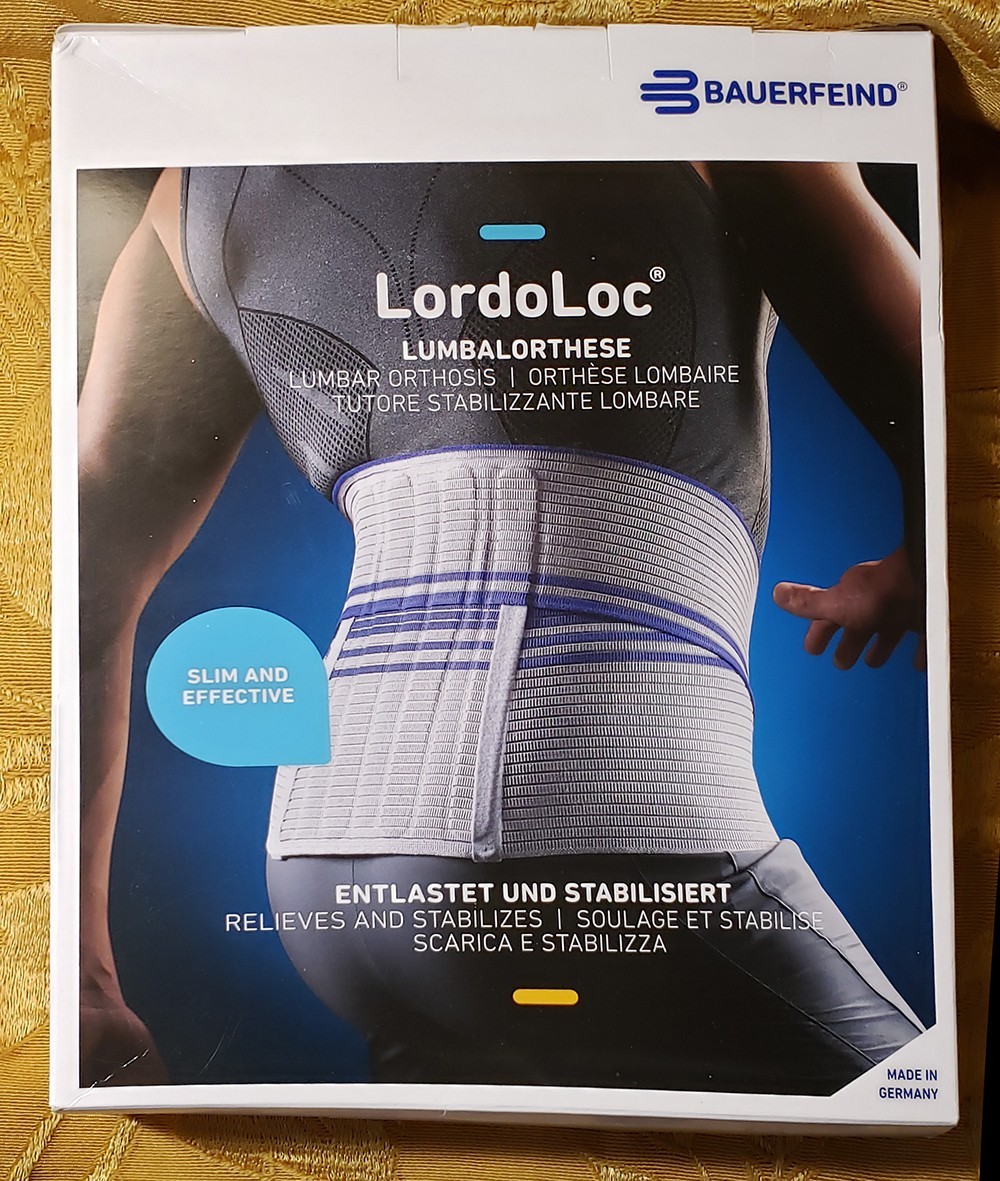BAUERFEIND LORDOLOC LUMBAR ORTHOSIS BACK SUPPORT BRACE SIZE 5 GERMANY