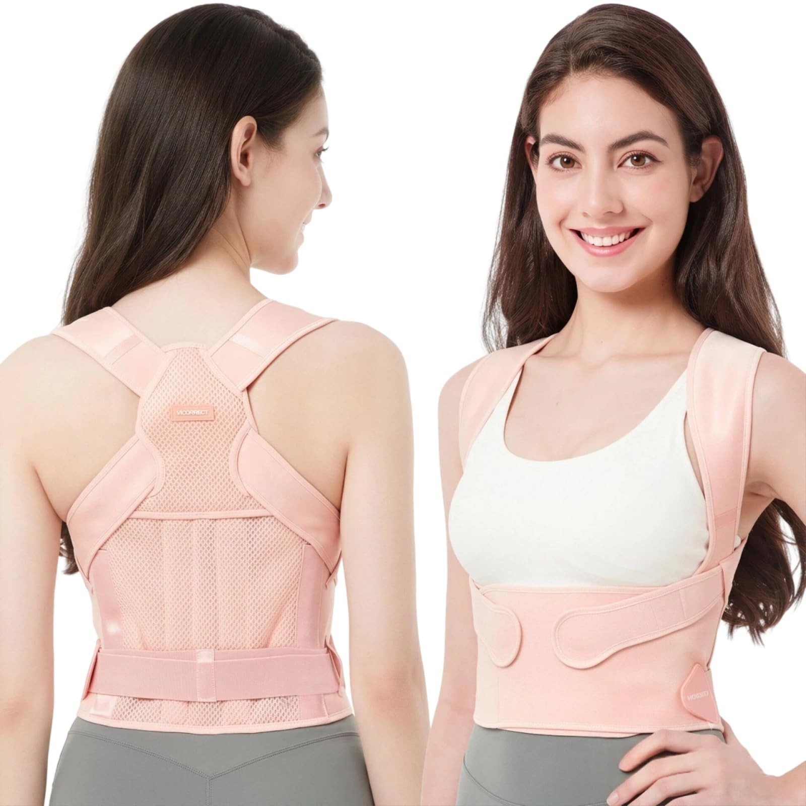 Adjustable Posture Corrector Back Brace for Neck & Shoulder Pain Relief – Lightw