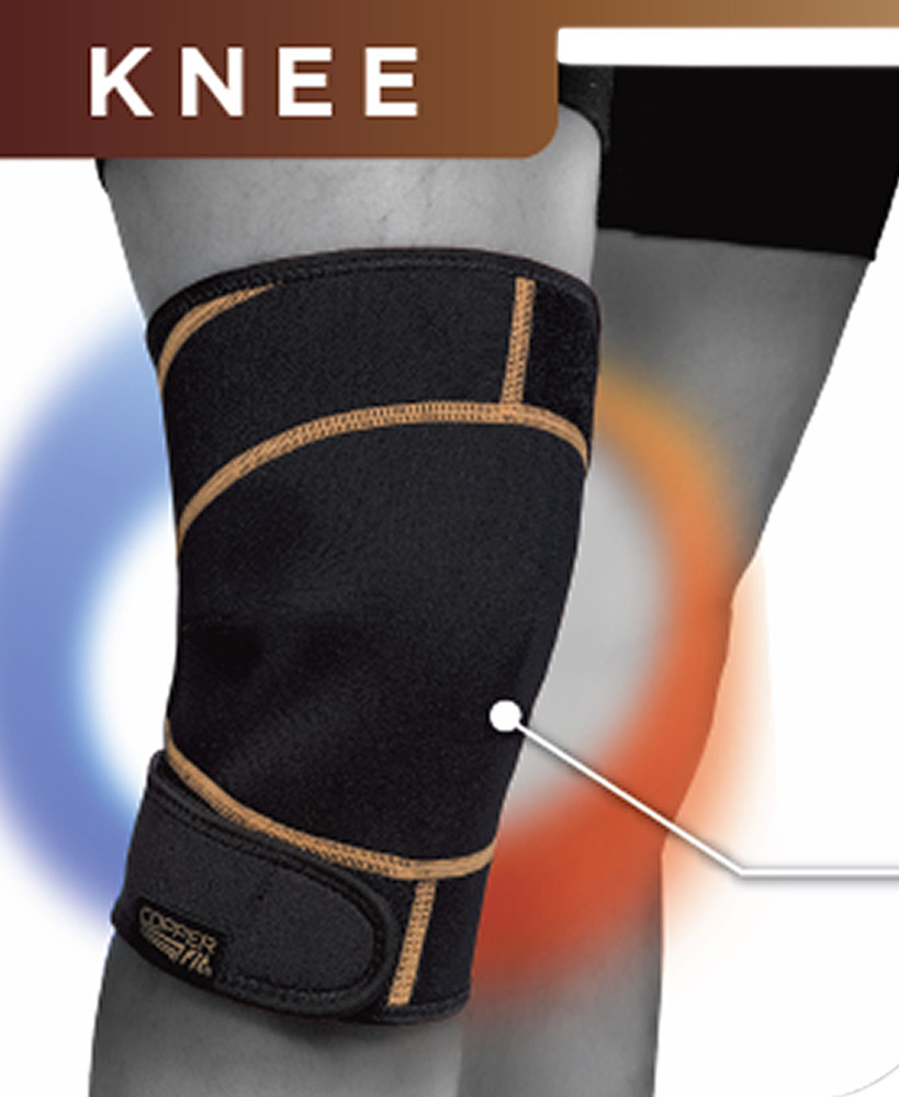 Copper Fit Rapid Relief Perfectly Designed Adjustable Unisex Flexible Knee Wraps