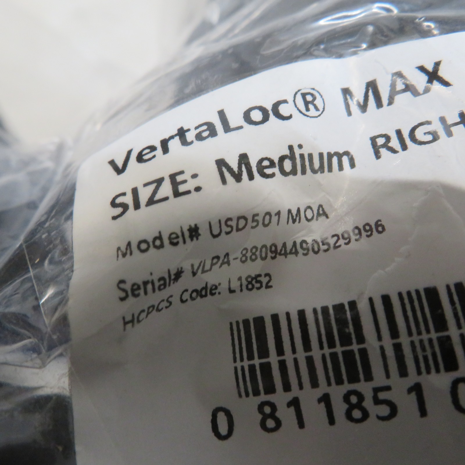 VertaLoc MAX USD501 MOA OA Hinged Unloader Knee Brace for Right Leg – Medium