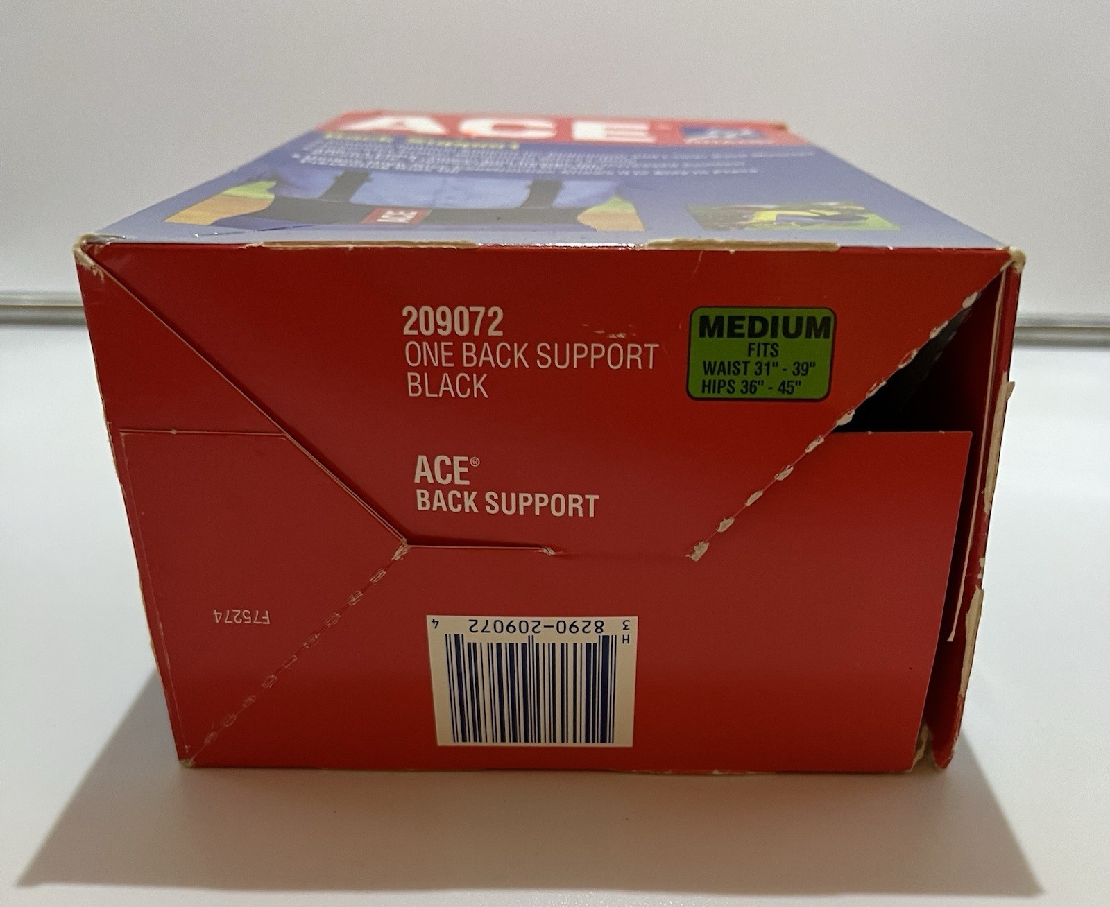 Ace Adjustable Back Support Black Medium Fits Waist 31″-39″ and Hips 36″-45″
