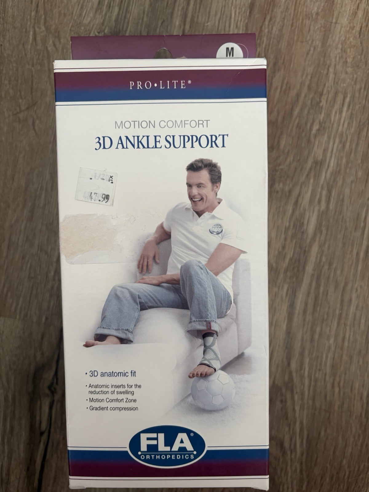 Pro-Lite Motion Comfort 3D Ankle Support Sz. L For Left Ankle FLA Orthopedics