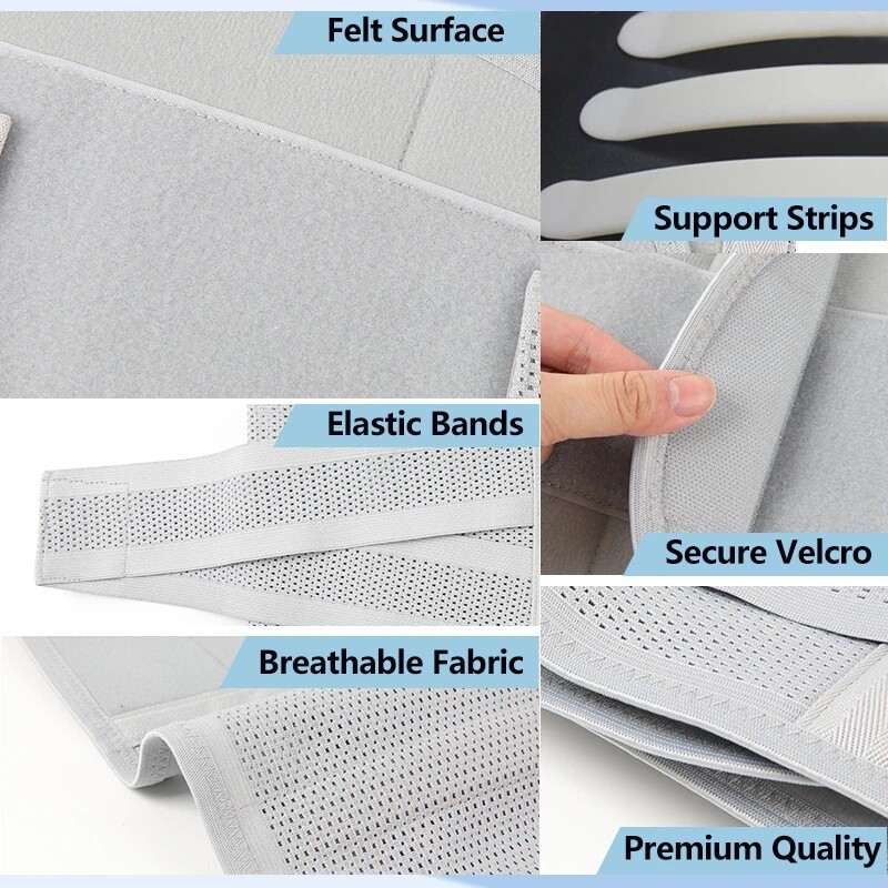Women Men Waist Trainer Band Lumbar Support Belt For Lower Back Pain Relif US