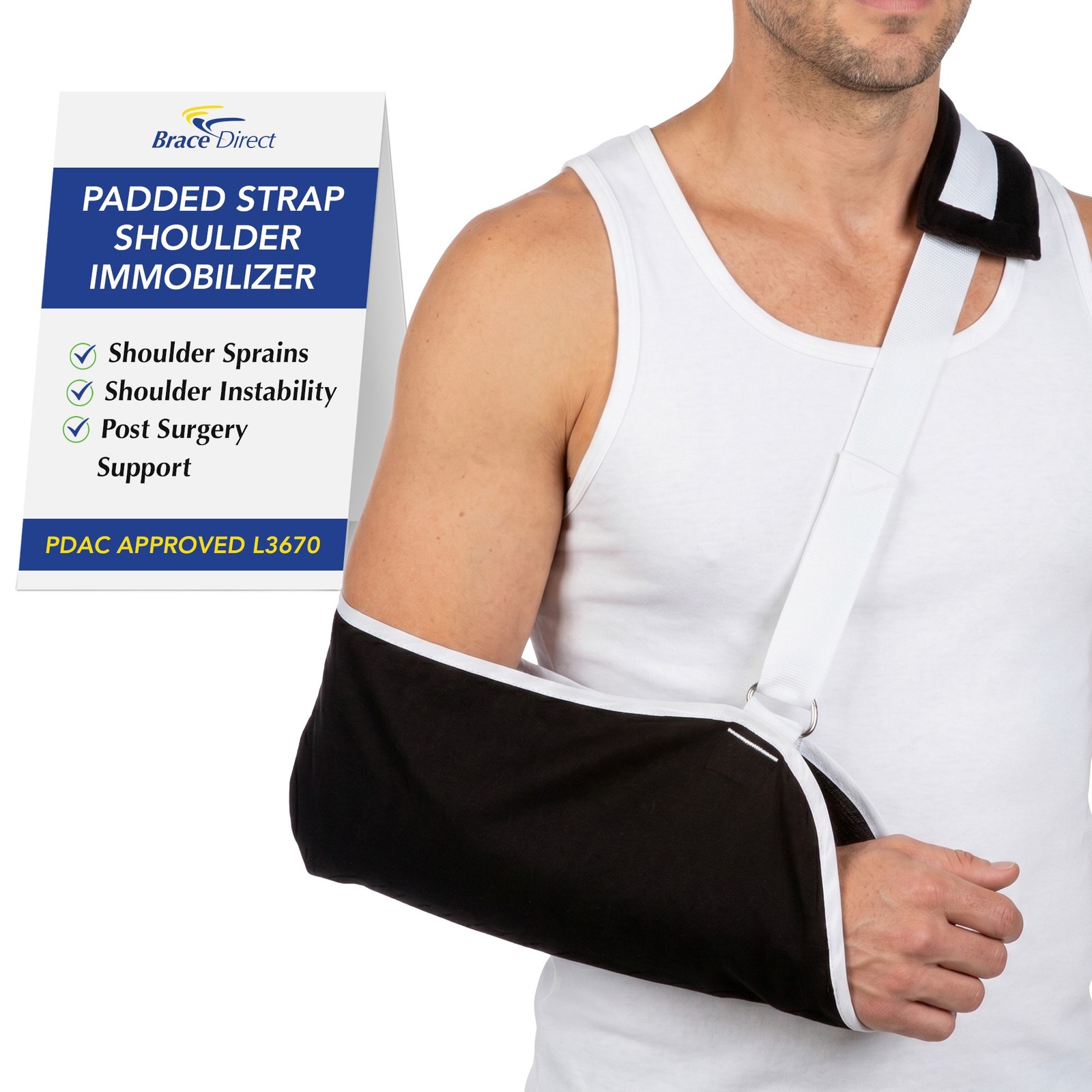 Ossur Padded Shoulder Immobilizer Sling Rotator Cuff L3670