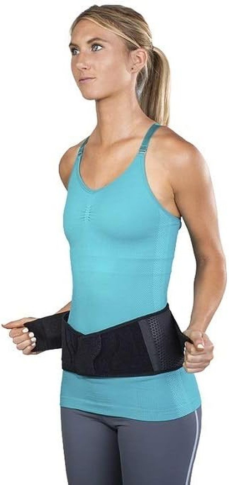 BIONIC Wrap-Around Back Support Brace, Low Back Pain Support, Adjustable Compres