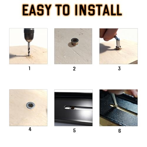 C Channel Steel Support Bracket for Table Top, Black, 4 Pack, 24 Inch