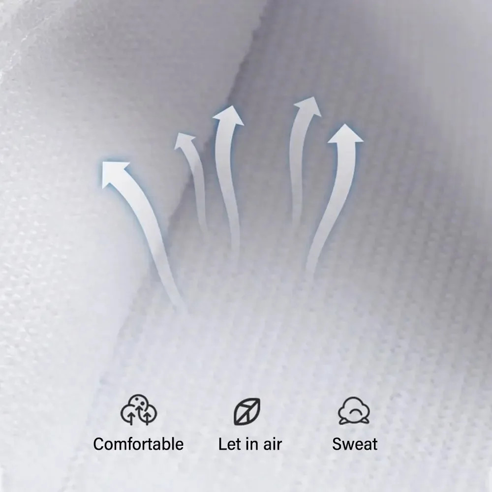 1Pc White Calf Support Knitting Shin Splint & Calf Protector Damping Compression