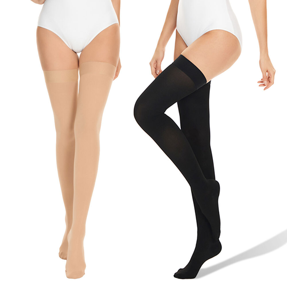 Extra Long Compression Socks Thigh High Over the Knee High Plus Size Stockings