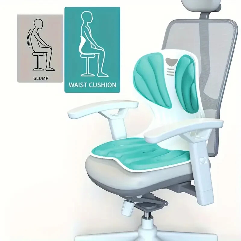 Ergonomic Lumbar Support Cushion – Fatigue Relief, back support