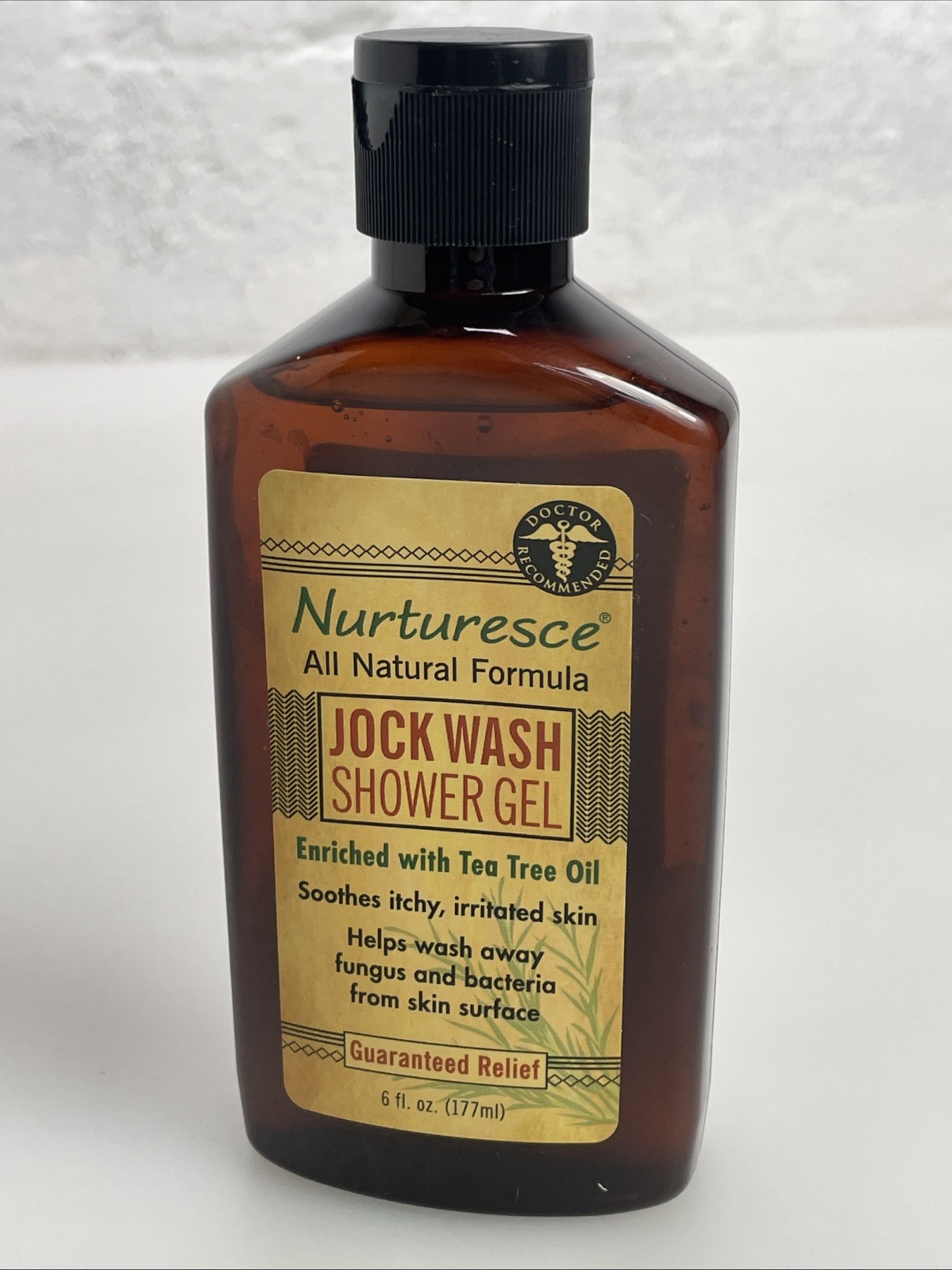 NEW PediFix Nurturesce Jock Wash Shower Gel 6 Fluid Ounce Tea Tree Oil Enriched