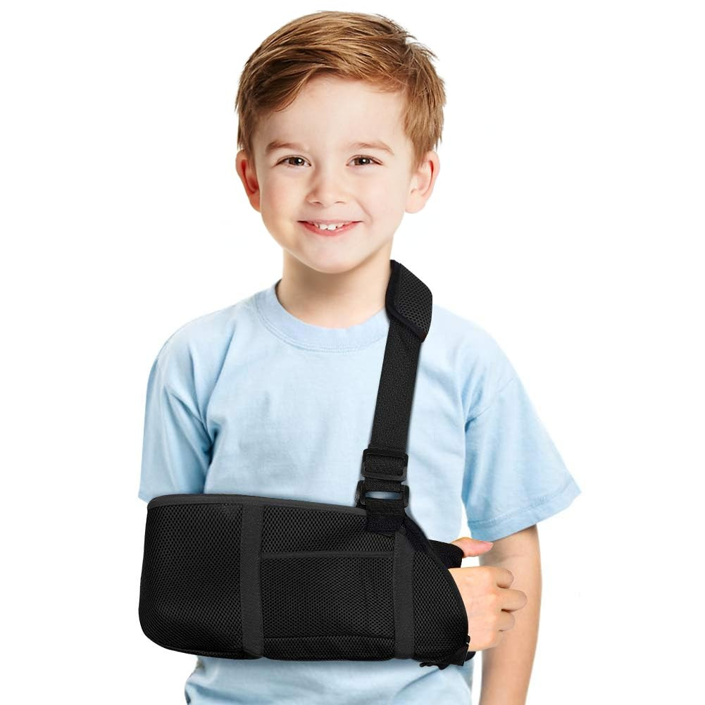Sling for Broken Arm, Arm Sling with Waist Strap, Padded Support Shoulder Immobi