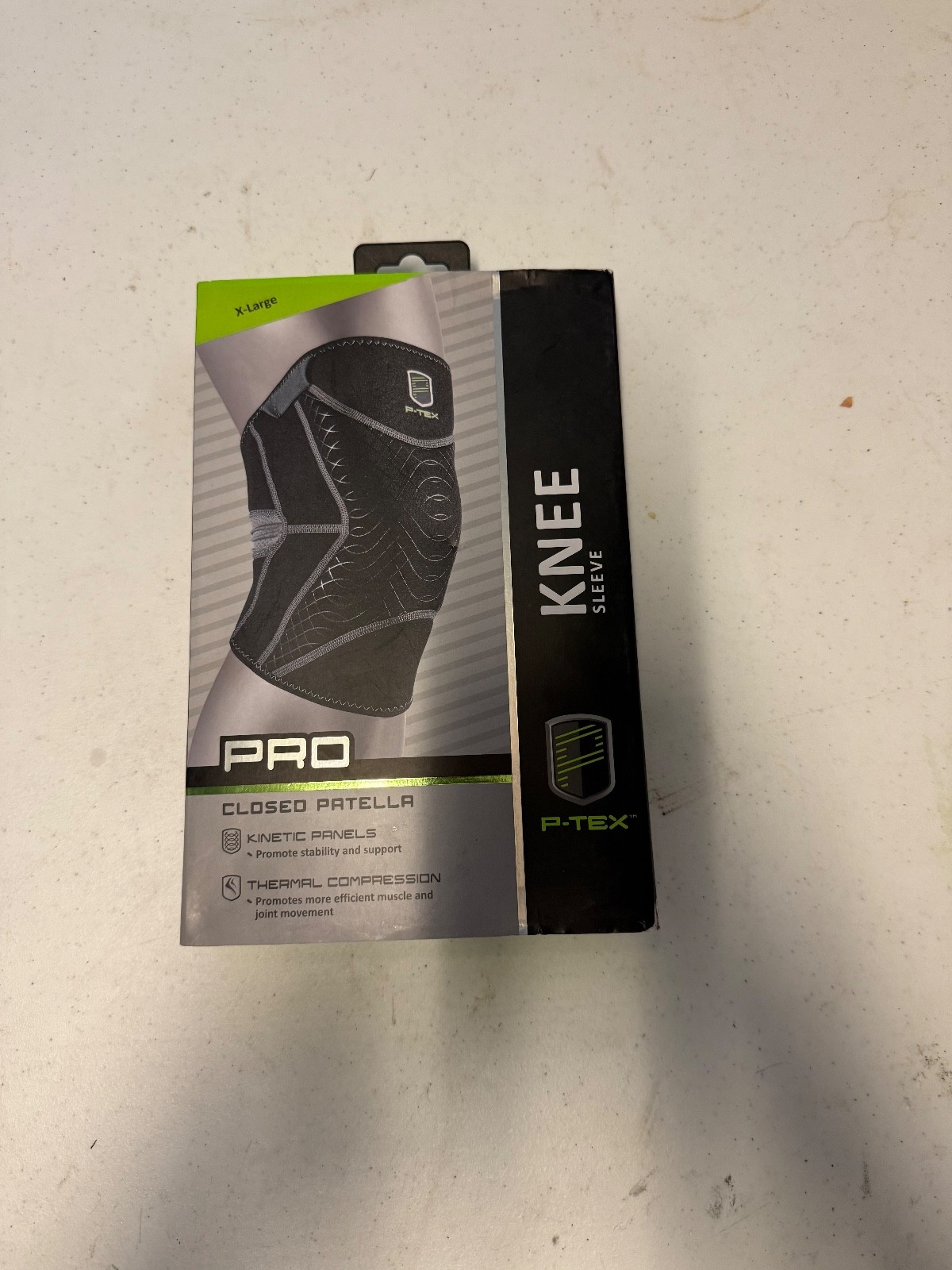 P-TEX Pro Knee Sleeve Closed Patella P-TEXK201 Black Multiple Sizes Brand New