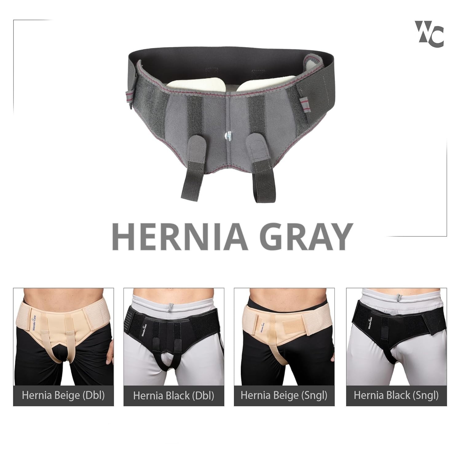 Inguinal Hernia Support post-surgery pain relief Truss Brace Compression pad two