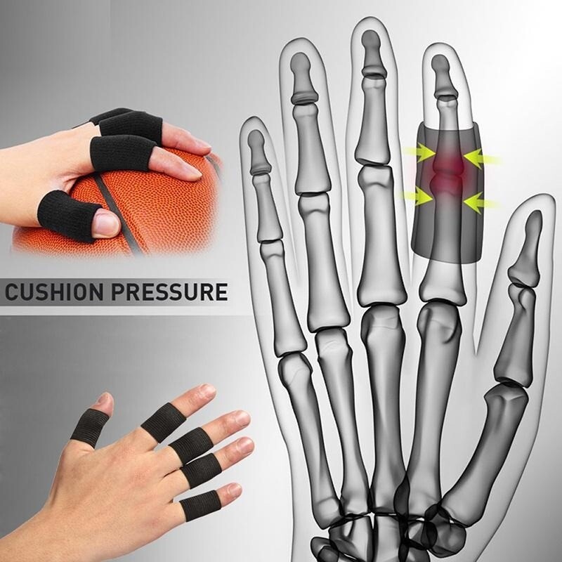 Finger Sleeves Thumb Splint Brace Support 10-50pcs Compression Protector Elastic