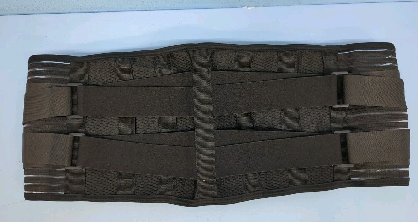 Zipper Vest Abdominal Training Back Support Waist Posture Corrector XXL Black