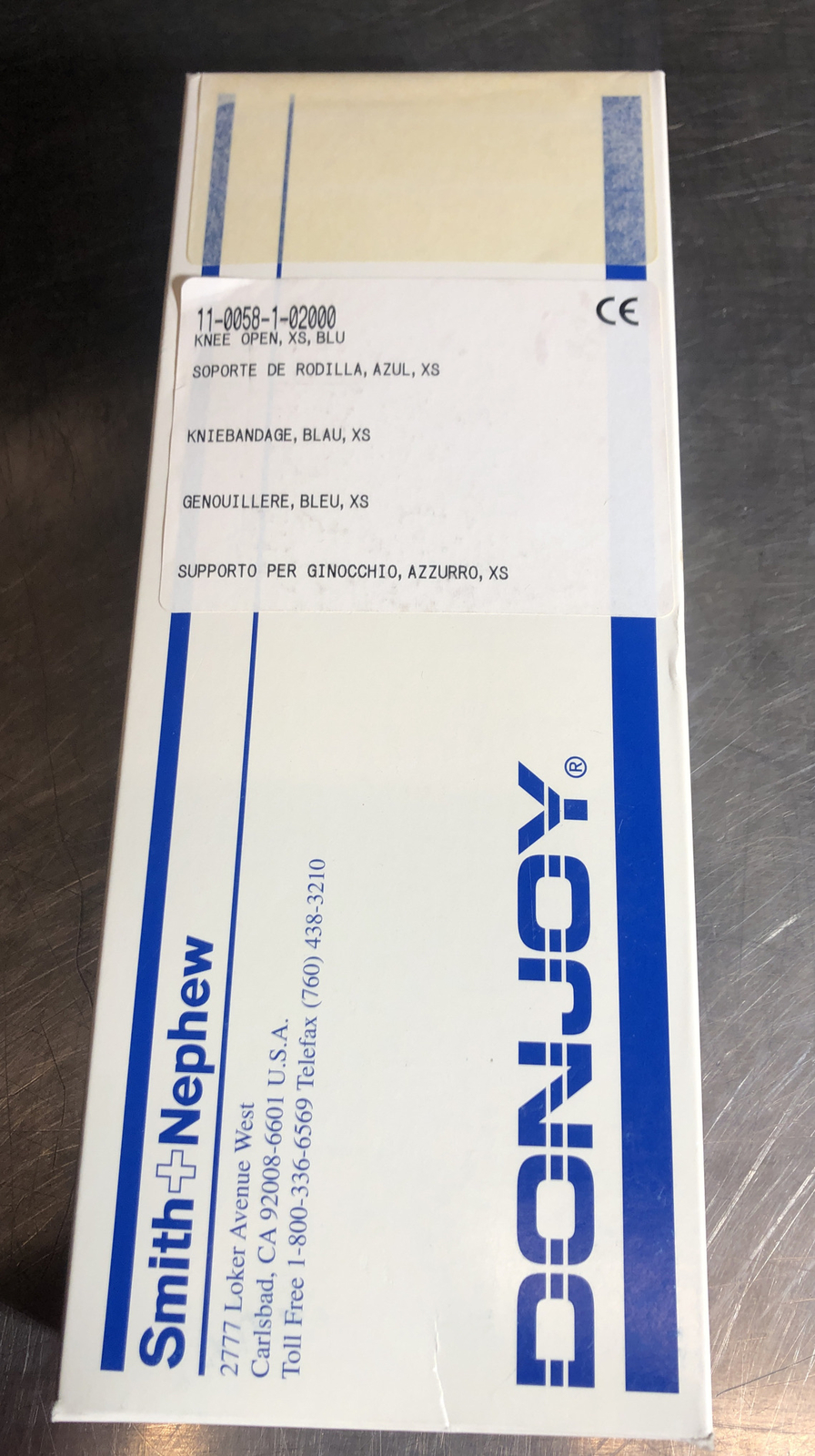 DonJoy 11-0058-1-02000 KNEE OPEN, size XS, BLU, NOS