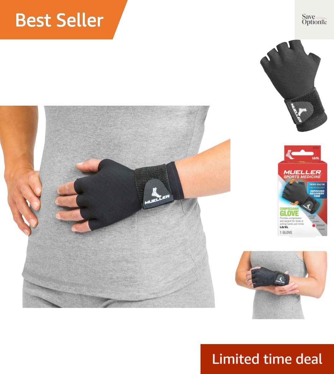 Sports Medicine Reversible Compression Glove for Men and Women, Hand & Wrist …