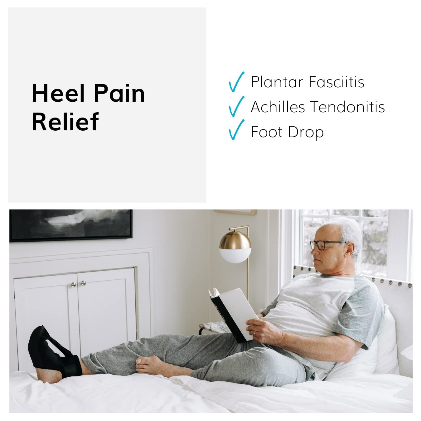 Braceability Plantar Fasciitis Night Splint Sock – Soft Plantar Fascia Brace for