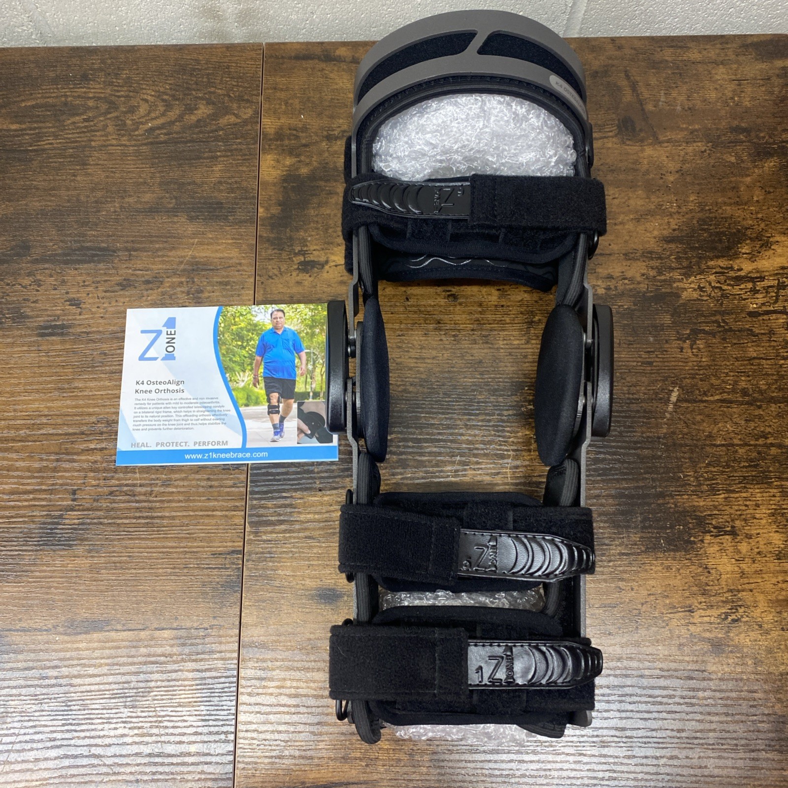 Z1 K4 OsteoAlign Hinged Knee Brace, Knee Supports ACL, MCL, Arthritis Size M
