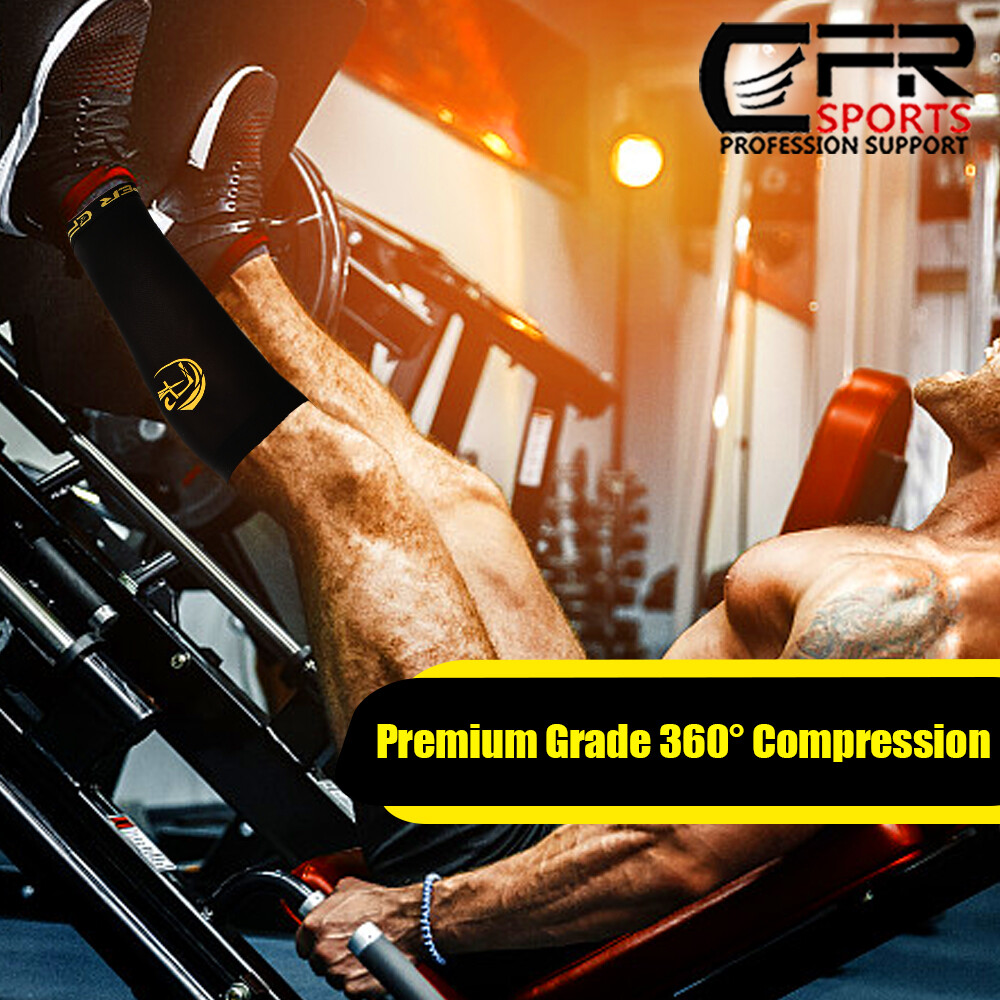 Copper Compression Calf Leg Support Brace Socks Sport Shin Splint Varicose Vein