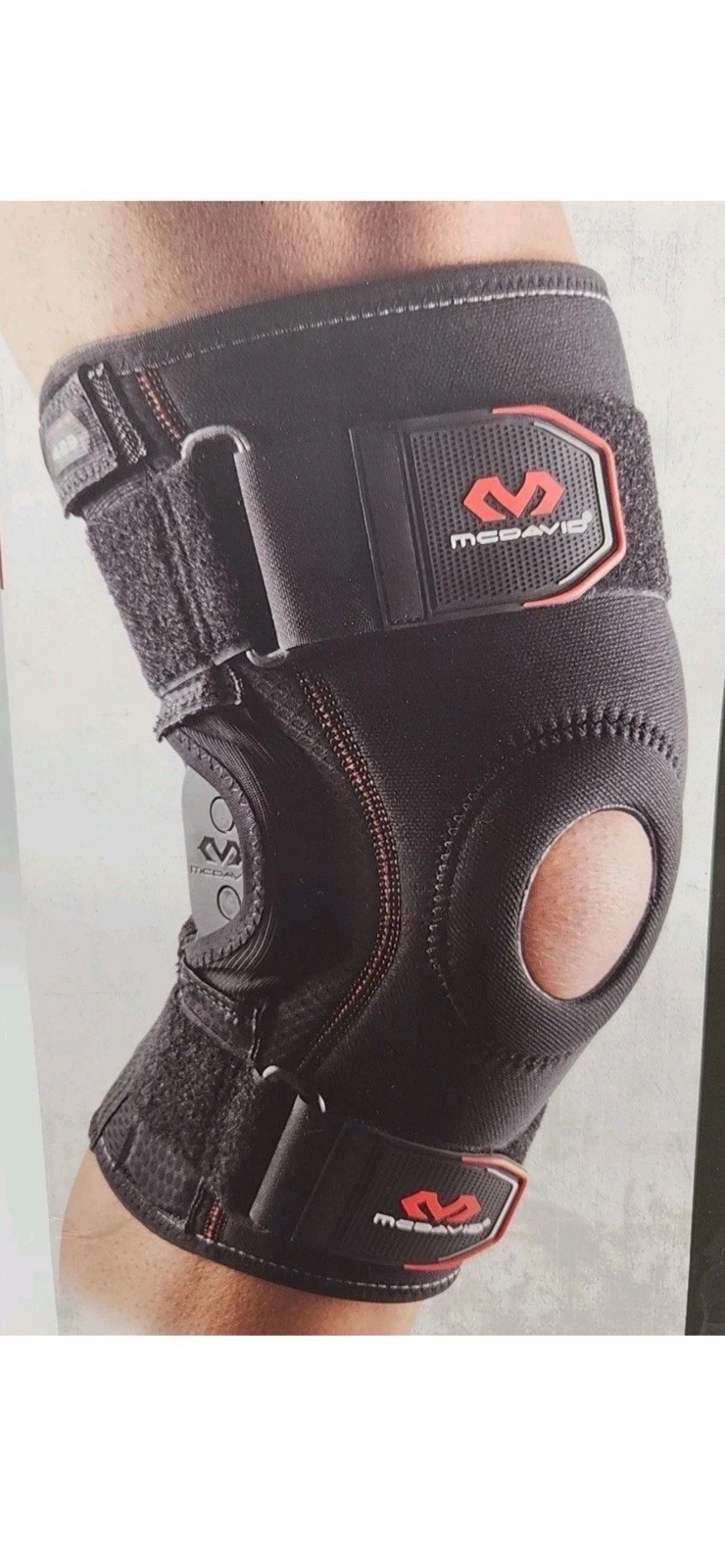 McDavid 429-01-32.2 Hinged Knee Brace – Black Size Small Level 3 Support Open Bo