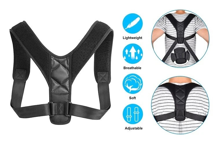 Posture Adjustable Corrector Back Shoulder Support Correct Brace Belt Men Women