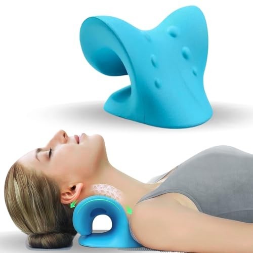 Neck Hump Corrector & Cervical Traction Device for TMJ Pain Relief & Muscle Rela