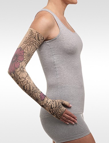 FLORAL PURPLE HENNA Dreamsleeve Compression Sleeve by JUZO Gauntlet Optn ANY SZ