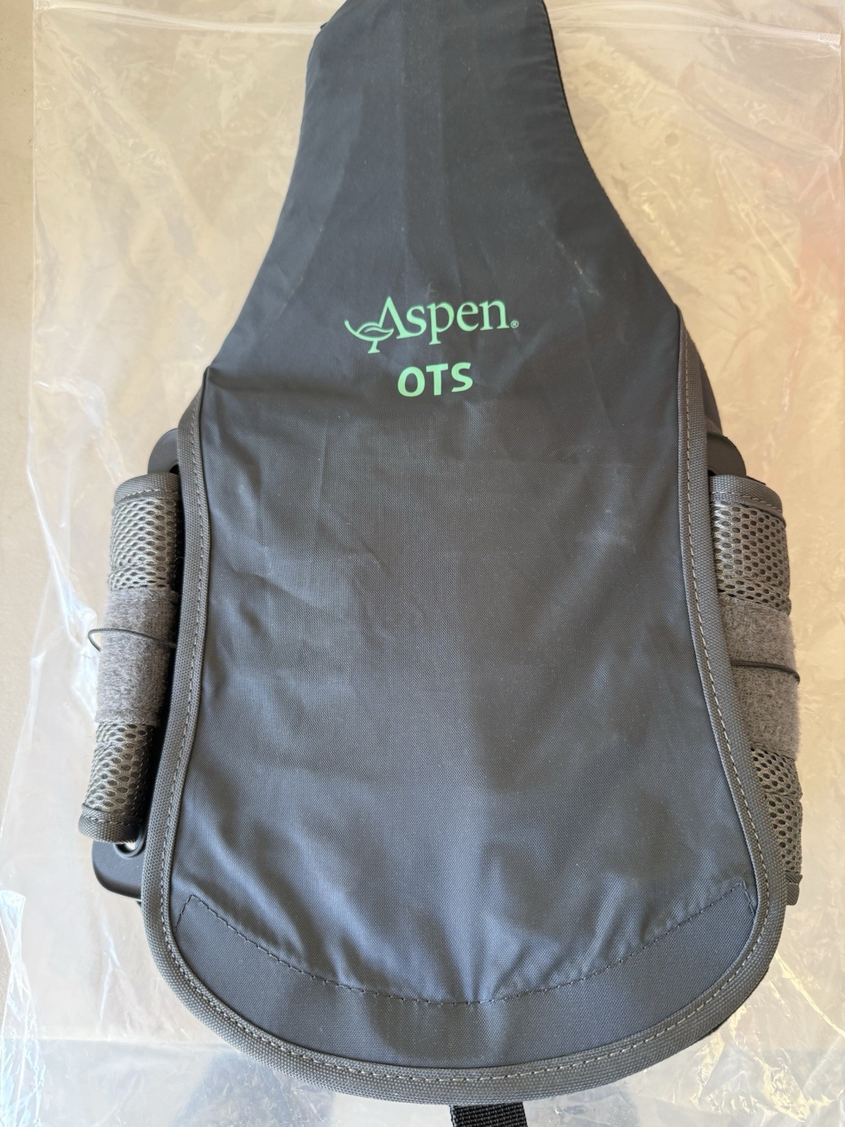 Aspen OTS Adjustable Back Brace Support Belt Universal Gray/Black MPN 504573