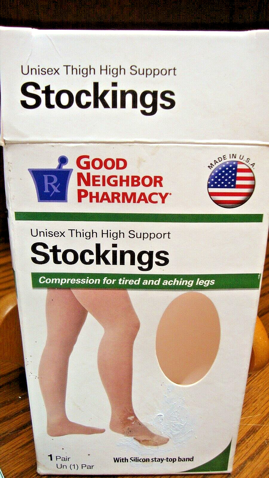 GOOD NEIGHBOR PHARMCY Compression 20-30mmHg Support Stockings MEDIUM Unisex 896