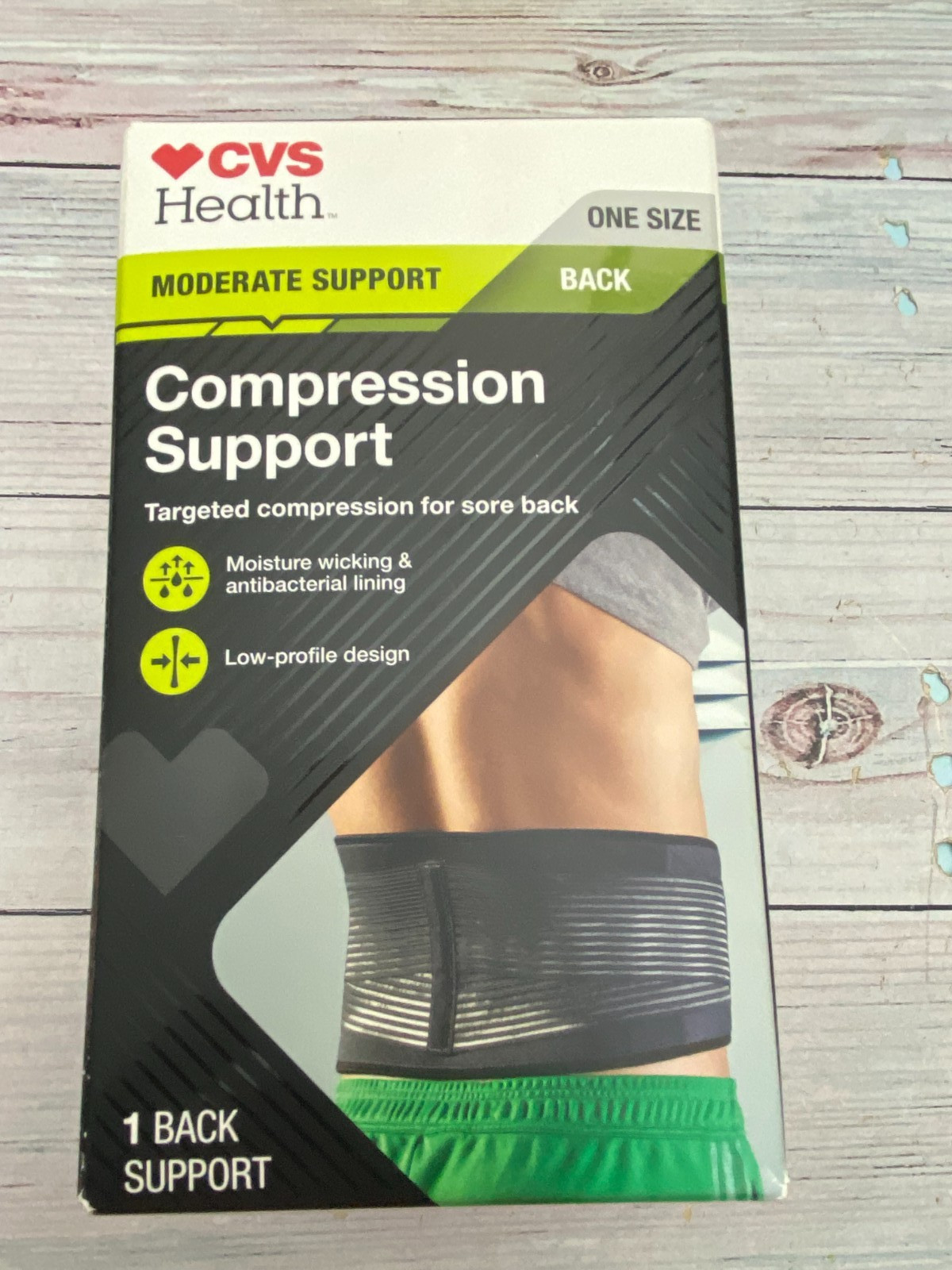 CVS Health Compression Moderate Support Adjustable Back Brace