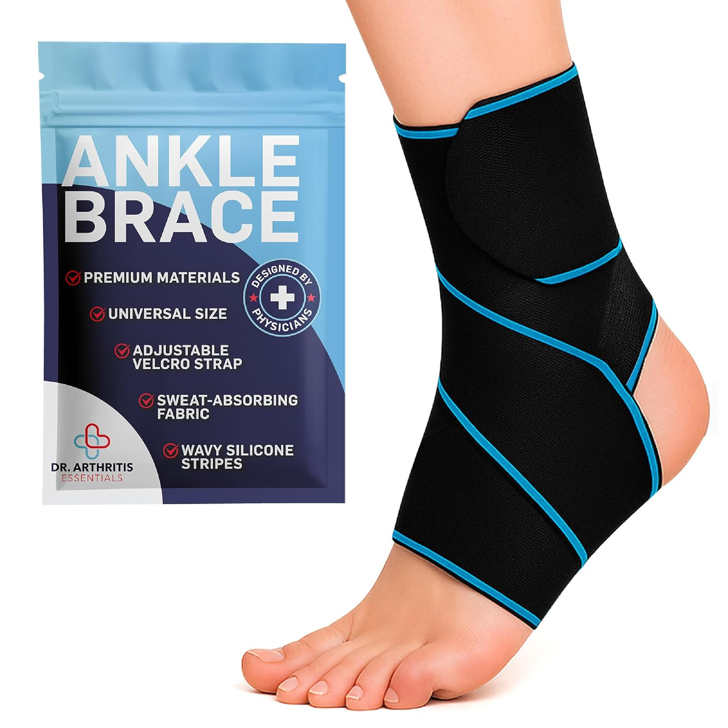 Essentials Ankle Brace Support for Women & Men Tendonitis Achill