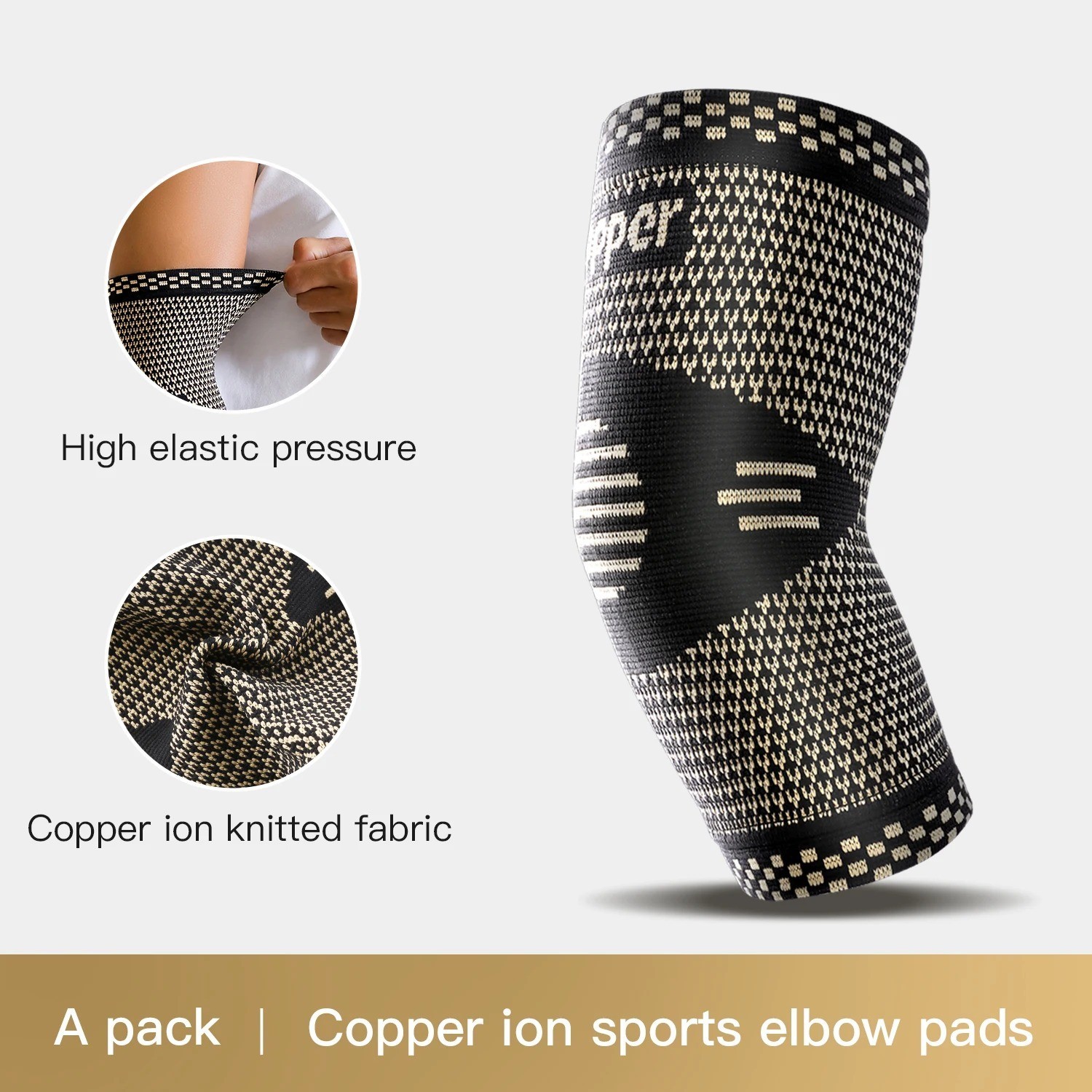 Copper Ankle Support Brace Compression Sleeve Socks Elastic Foot Pain Relief