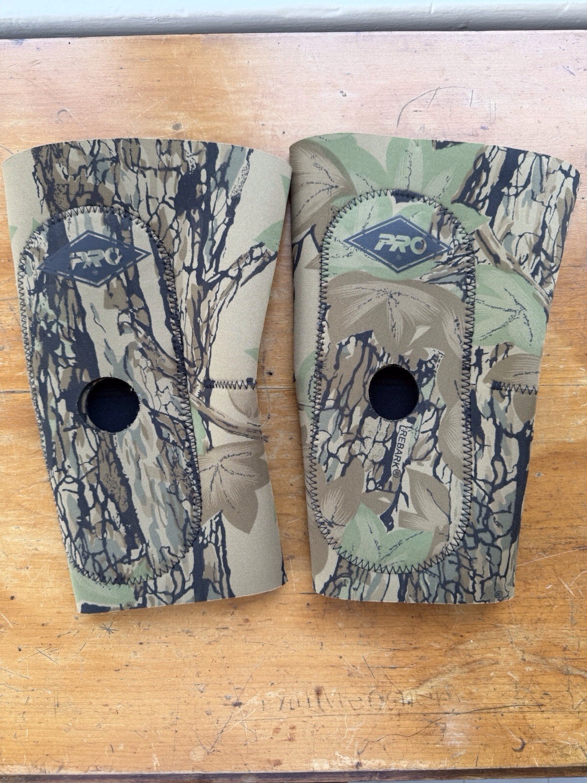 PRO Orthopedic Camo Knee Sleeves Medium Trebark Vintage