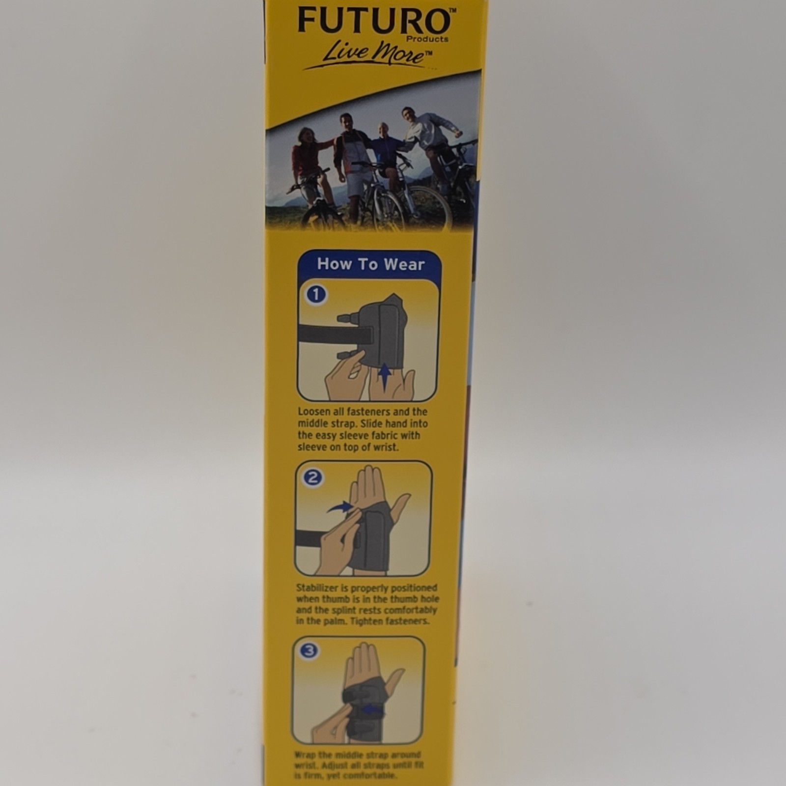 NEW 3M Futuro 48400 Wrist Brace Right Hand Moderate Stabilizing Support – S-M