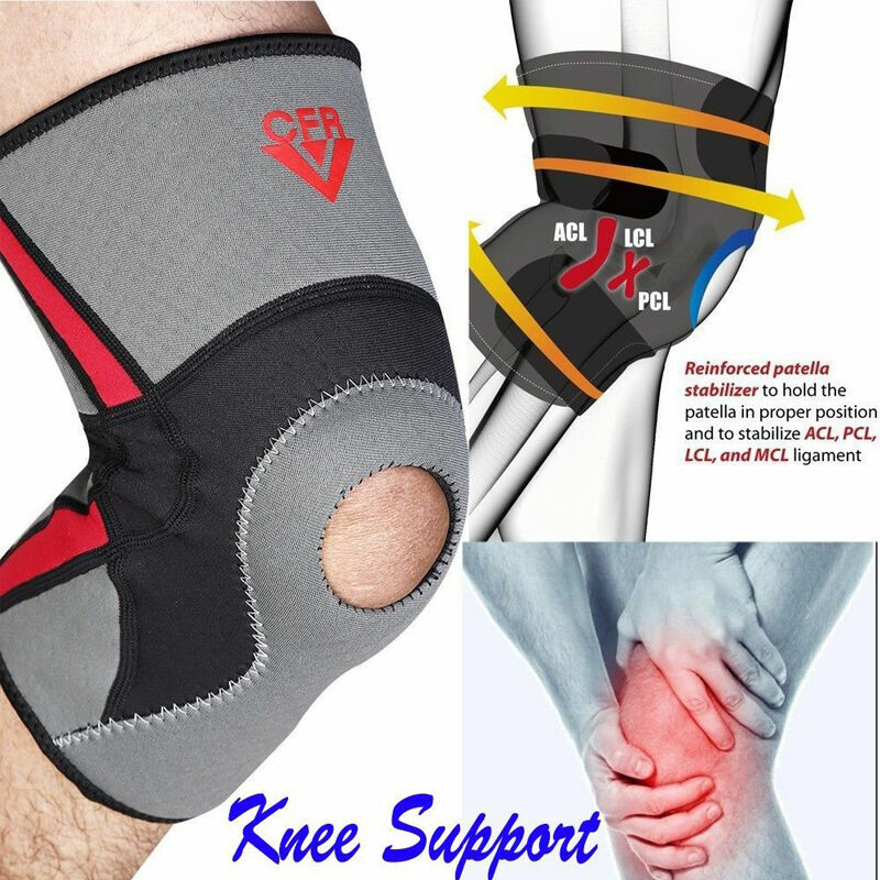 Knee Support Brace Compression Sleeve Sports Pad For Arthritis Pain/Running/Gym