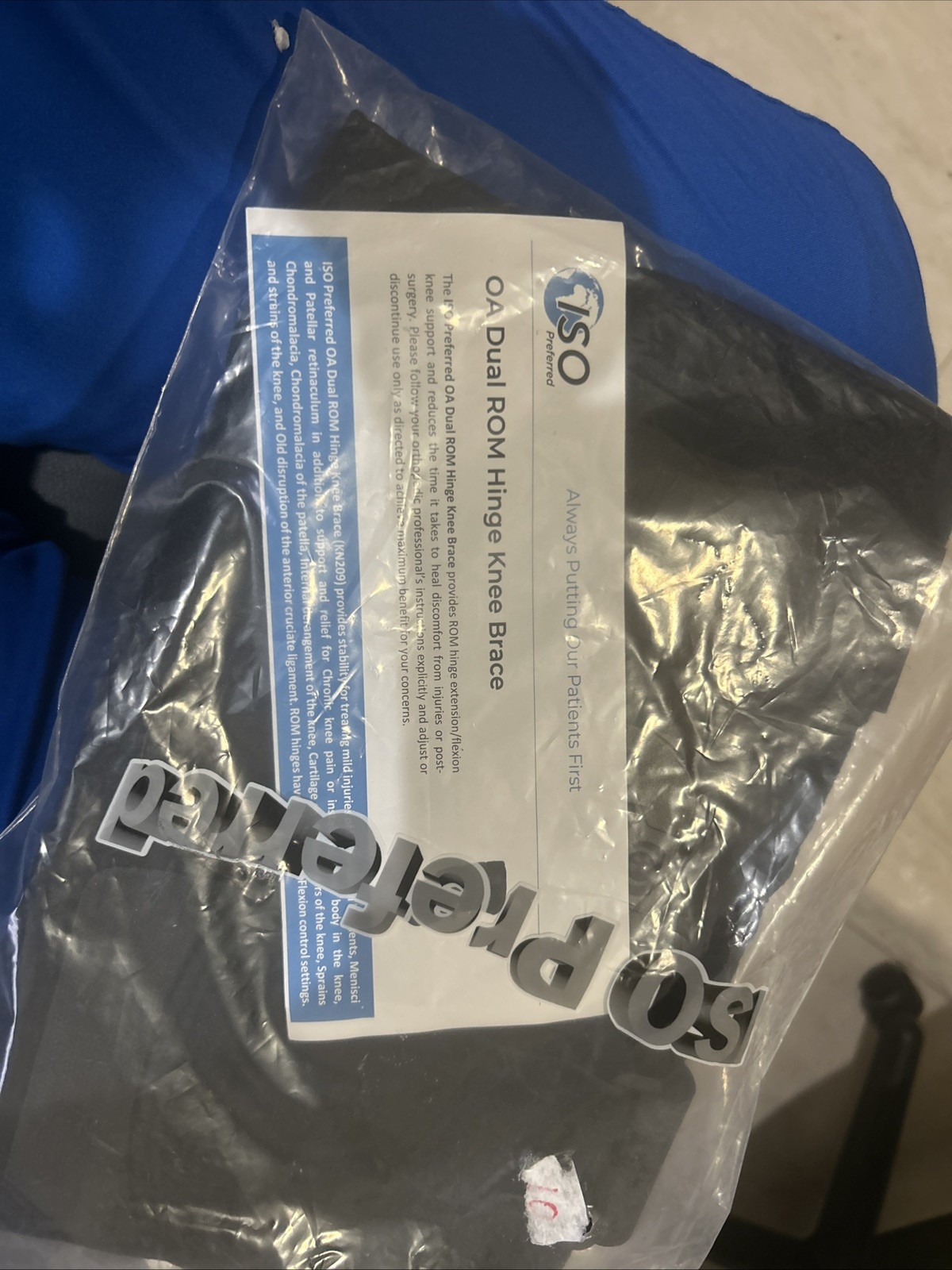 ISO Preferred OA Dual ROM Hinge Knee Brace Large ISO-KN209