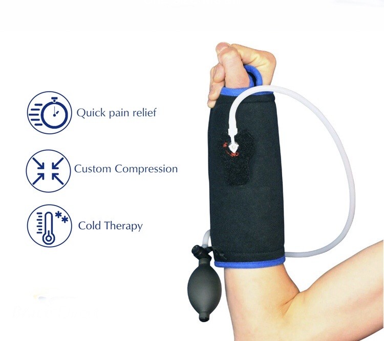Brace Direct Wrist Ice Pack Wrap with Compression, Left/Right