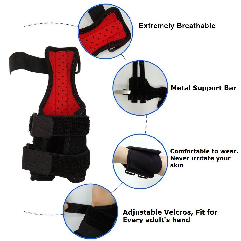Wrist Support Brace With Thumb Hand Support One Size Breathable Sport Stabilizer